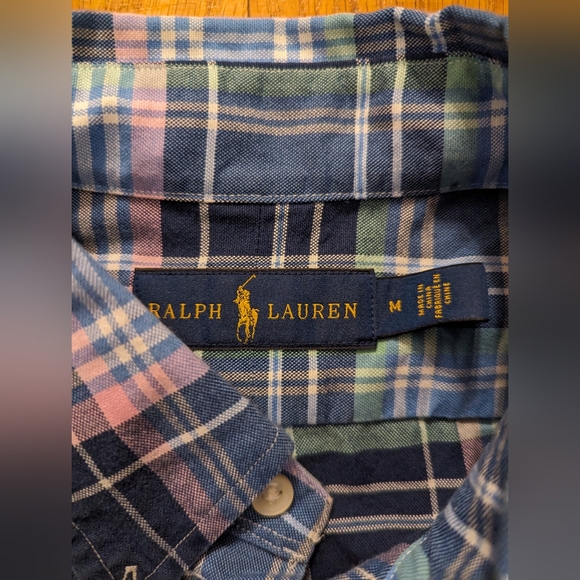 Men's polo Ralph Lauren Oxford size medium - Picture 4 of 6